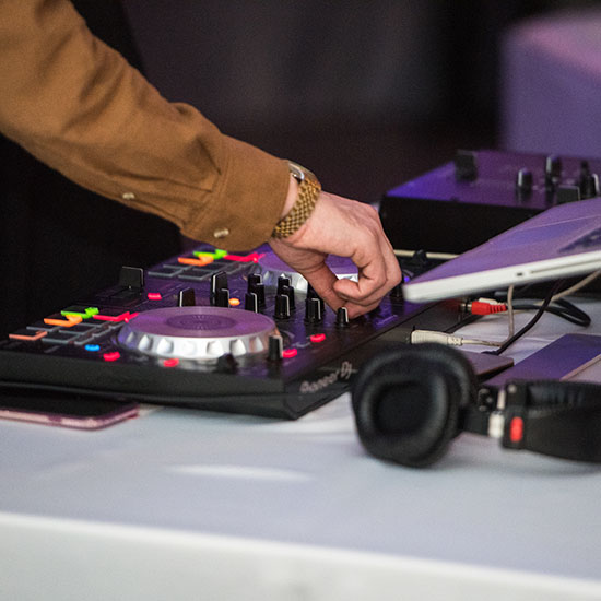 DJ as Live Holiday Party Entertainment at Ziffren Law Holiday Party in Los Angeles