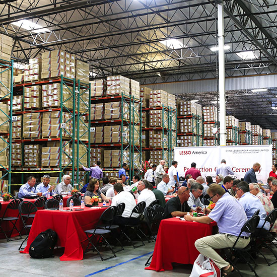 Guests at Luncheon during Lesso Grand Opening in Corona, California