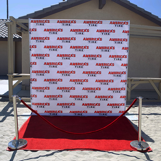 Step n Repeat Photo Op for Auto Part Company Picnic in Los Angeles