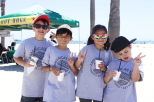 Kids with Branded T Shirts at Beach Picnic for Americas Tire