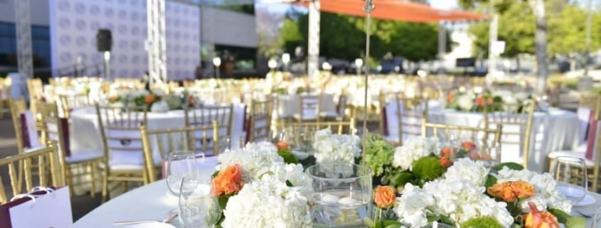 Centerpiences for Phoenix TV Anniversary Dinner Event
