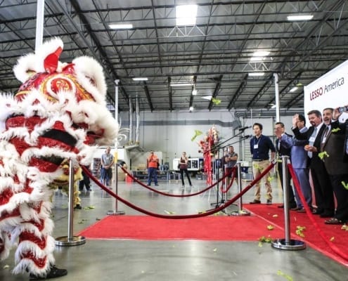 Asian-Lion-Dance-at-Grand-Opening-for-China-US-Company-LESSO