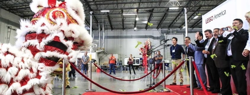 Asian-Lion-Dance-at-Grand-Opening-for-China-US-Company-LESSO