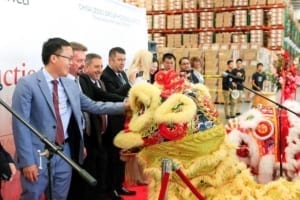 Chinese Dragon Dance at Grand Opening