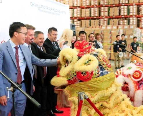 Chinese Dragon Dance at Grand Opening