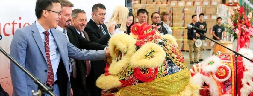 Chinese Dragon Dance at Grand Opening