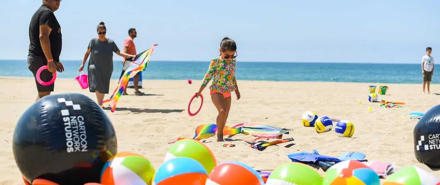 Company Outing for Cartoon Network with Branded Give-a-Ways and Prizes at the Beach 2017