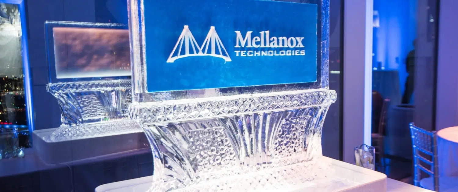 Ice Sculpture at Los Angeles Holiday Party