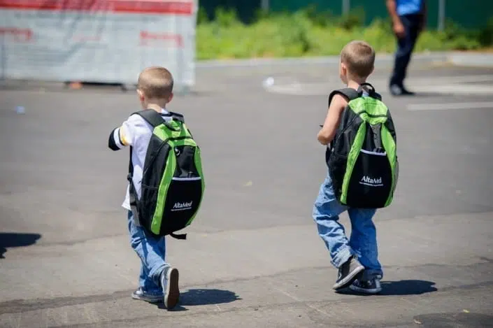 Kids got Branded Backpacks from AltaMed Community Day in August