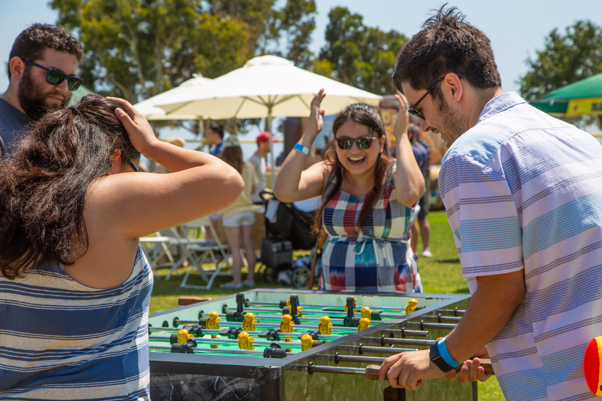 Foosball At Family Picnic