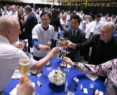 Samsung Toast at Merger Ceremony