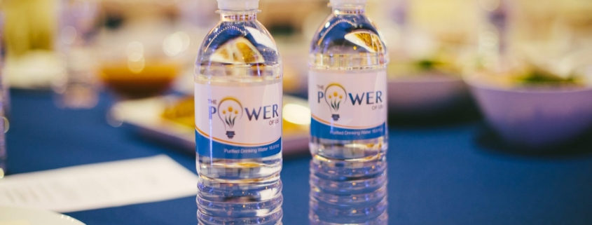 Branded-Water-Bottles-at-Catered-Conference-and-Luncheon