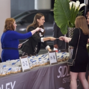 Registration Booth for Sidley 150 Year Anniversary Event
