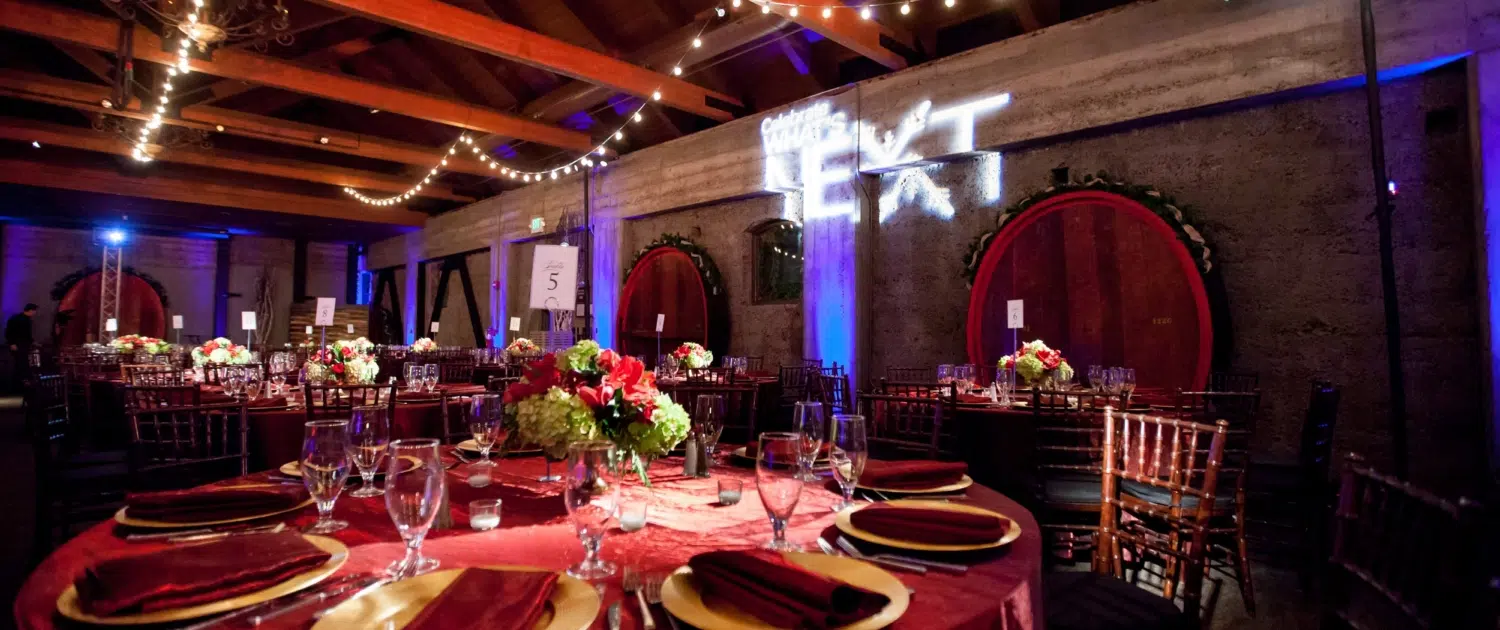 Company Holiday at Silicon Valley Winery Tabletop