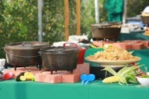 Taco Buffet at Outdoor Event
