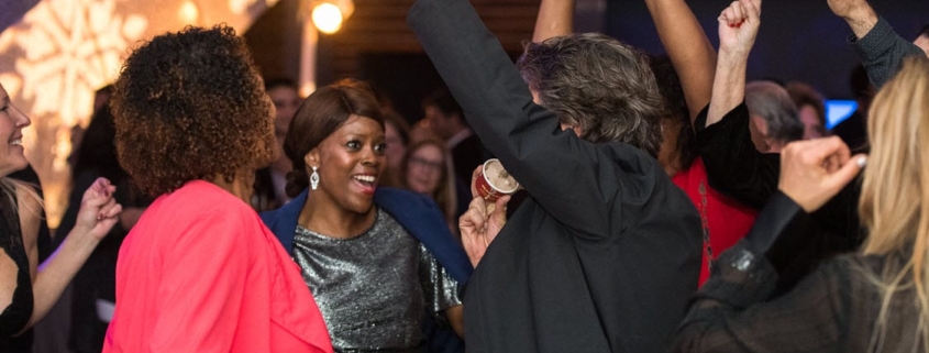 Crowd Dancing during Bay Area Holiday Party