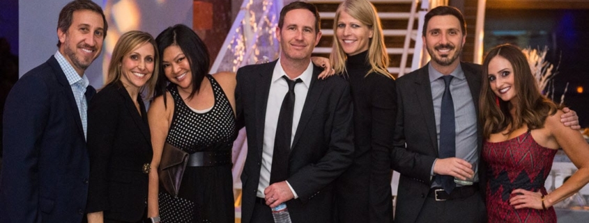 Group Posing at Holiday Party in San Francisco Venue