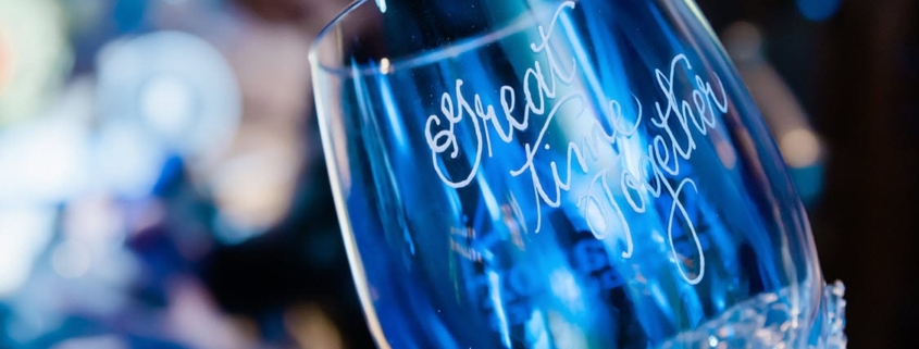 custom engraved branded wine glass for company party custom engraved branded wine glass for company party