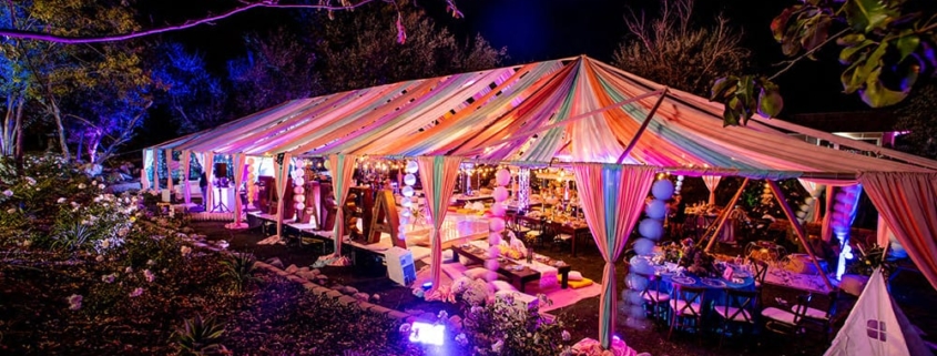 Event Production Tented Outdoor Event Night View with Lighting Event Production Tented Outdoor Event Night View with Lighting