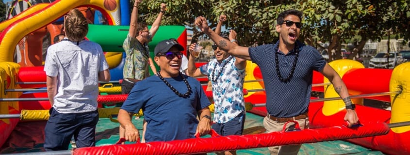 Larger than Life Sized Games for Adults - Human Foosball - Inflatables for Company Picnics Larger than Life Sized Games for Adults - Human Foosball - Inflatables for Company Picnics