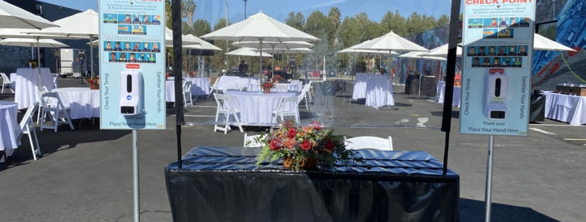 Check In Point at 2020 Outdoor Event