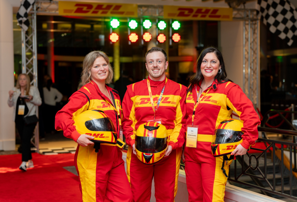 Costumed Greeters at DHL's Business Cocktail Mixer