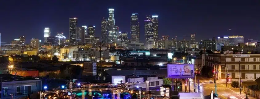 Destination Events with City Background Los Angeles