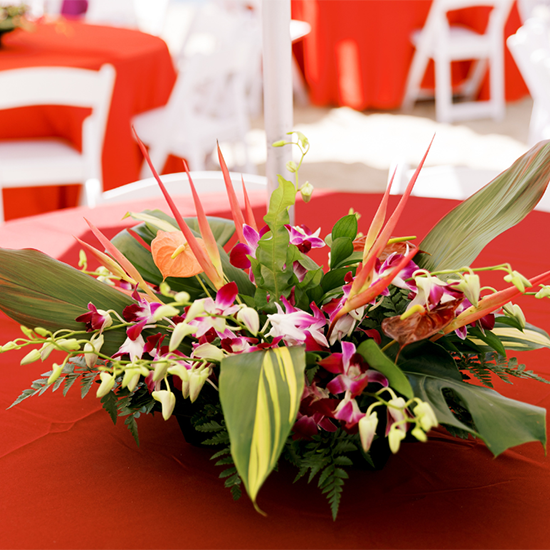 Havana Themed Beach Party Centerpieces