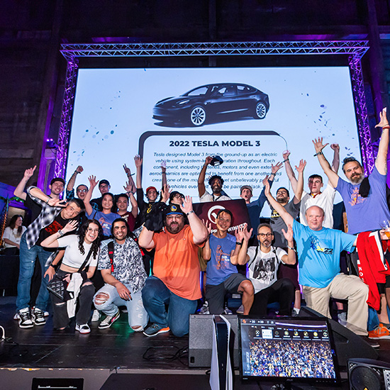 Group Celebrating at NBA2K24 Party